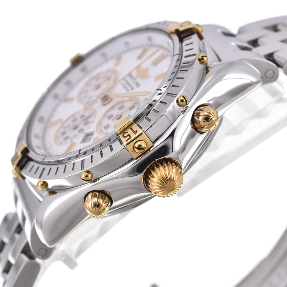 BREITLING Shadow flyback B35312 Stainless Steel/K18YG White shell Dial Automatic Men's
 Watch H#144611