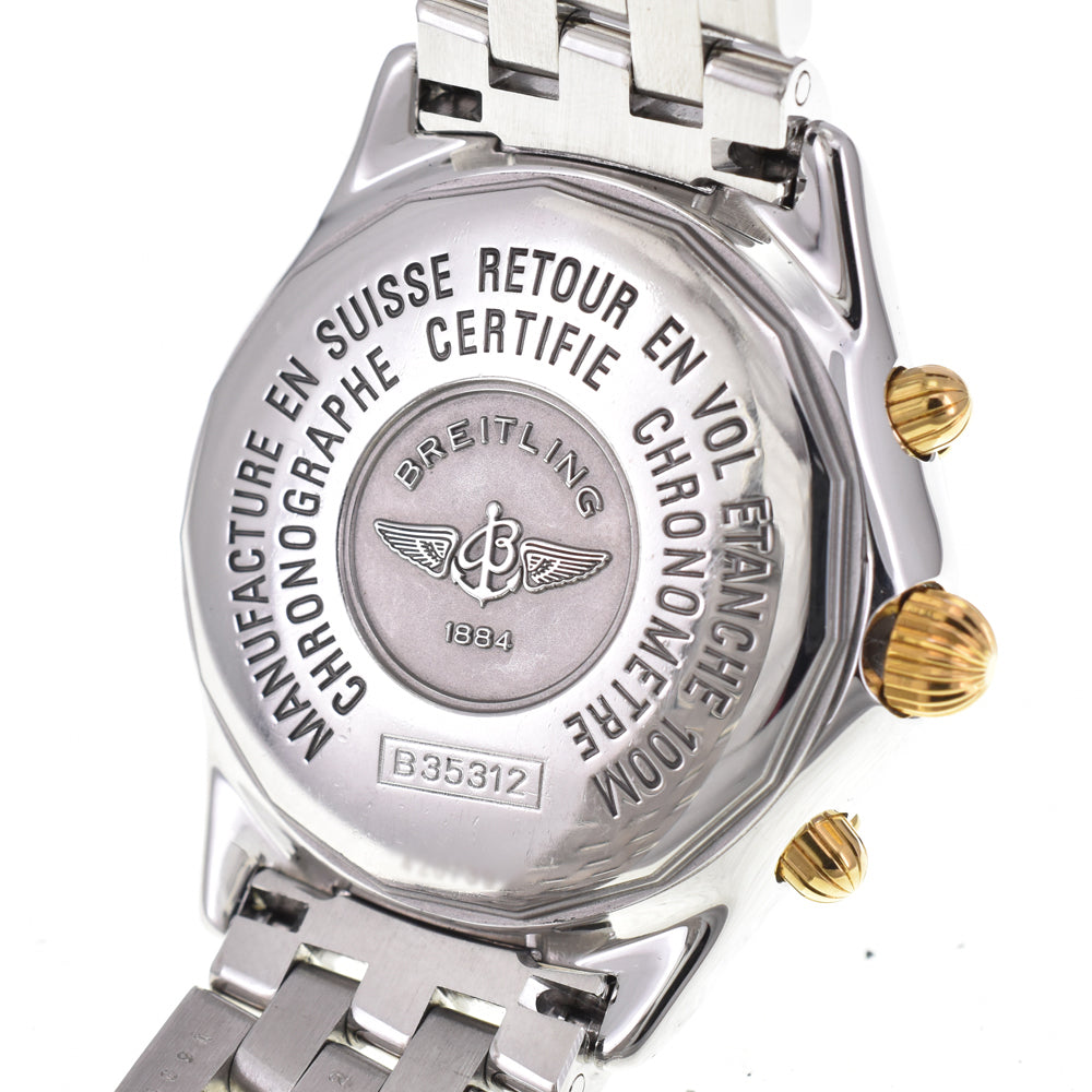 BREITLING Shadow flyback B35312 Stainless Steel/K18YG White shell Dial Automatic Men's
 Watch H#144611
