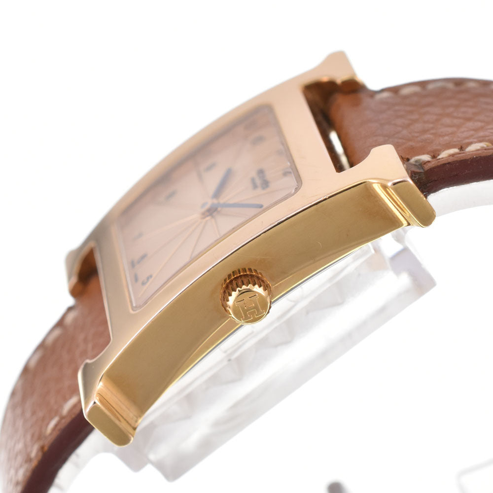 HERMES H watch HH1.201 gold Dial Quartz Ladies
 Watch D#144613