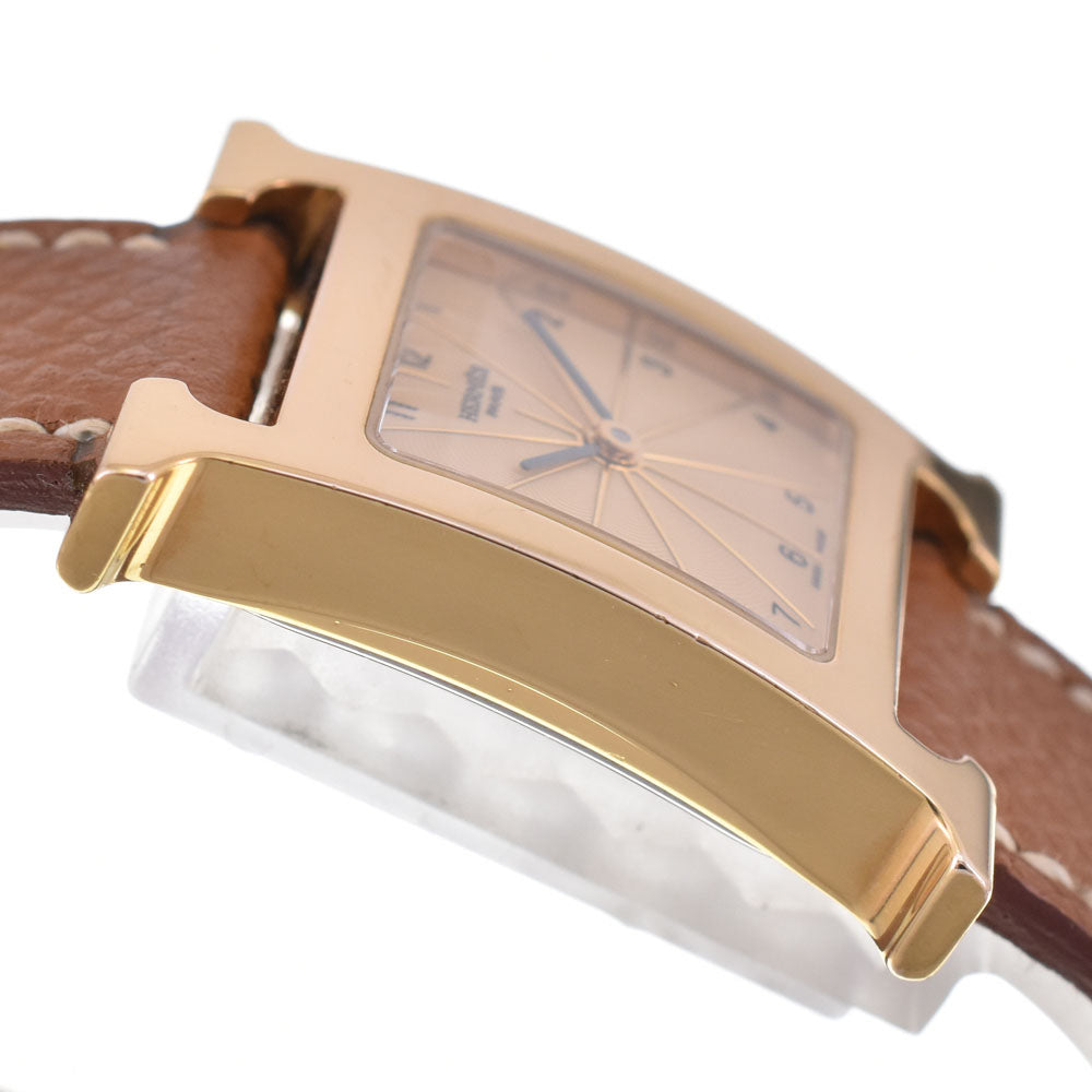 HERMES H watch HH1.201 gold Dial Quartz Ladies
 Watch D#144613