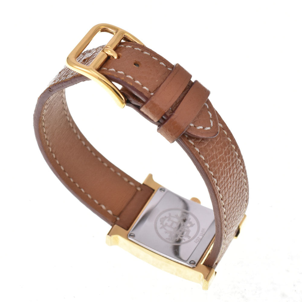 HERMES H watch HH1.201 gold Dial Quartz Ladies
 Watch D#144613