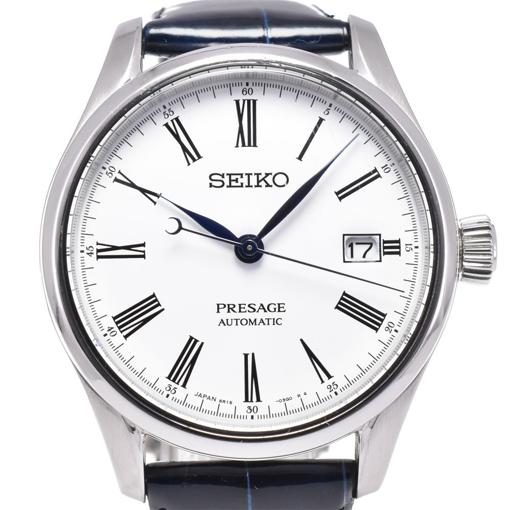 SEIKO Pureza SARX049/6R15-03V0 enamel dial date white Dial Automatic Men's
 Watch E#144618