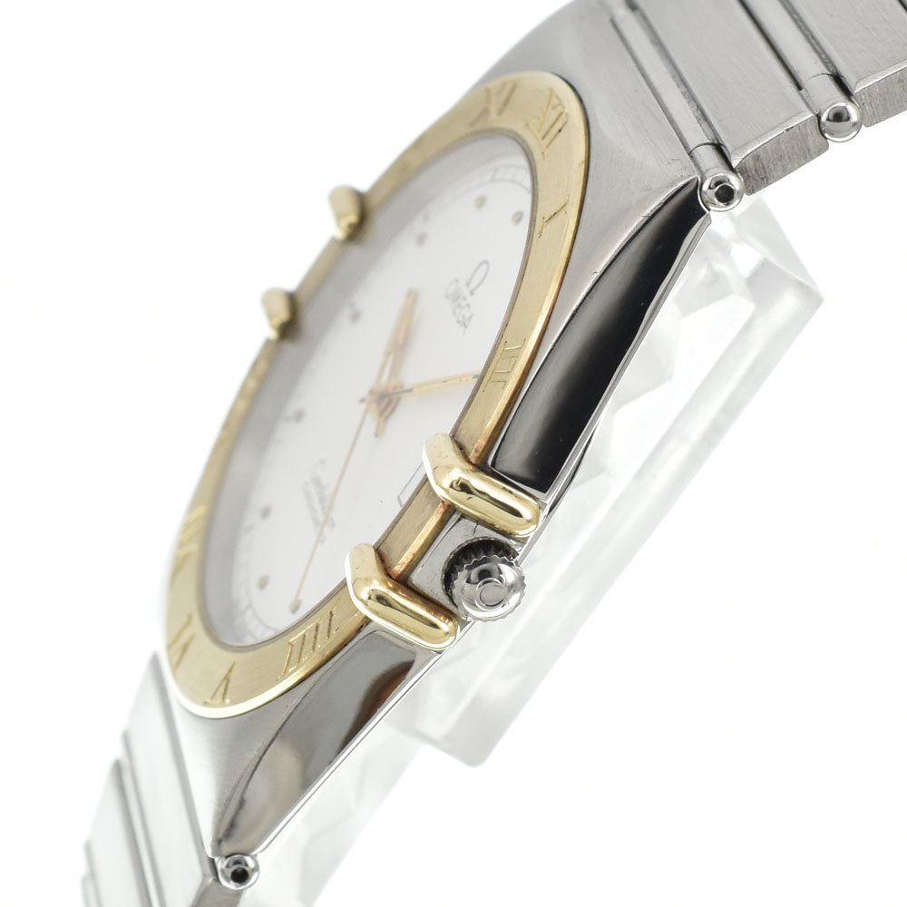 OMEGA Constellation Stainless Steel/YG Flat Bezel white Dial Quartz Men's
 Watch I#144619