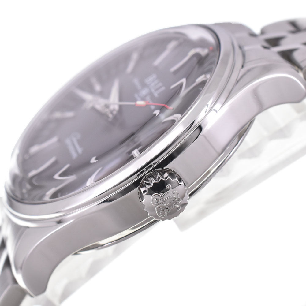 with paper BALLWATCH Trainmaster Manufacture 80 NM3280D-S1CJ-BK Date black Dial Automatic Men's
 Watch E#144625