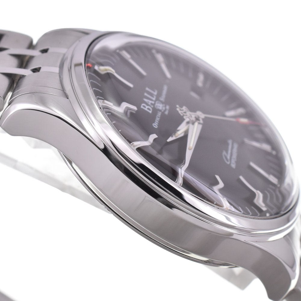 with paper BALLWATCH Trainmaster Manufacture 80 NM3280D-S1CJ-BK Date black Dial Automatic Men's
 Watch E#144625