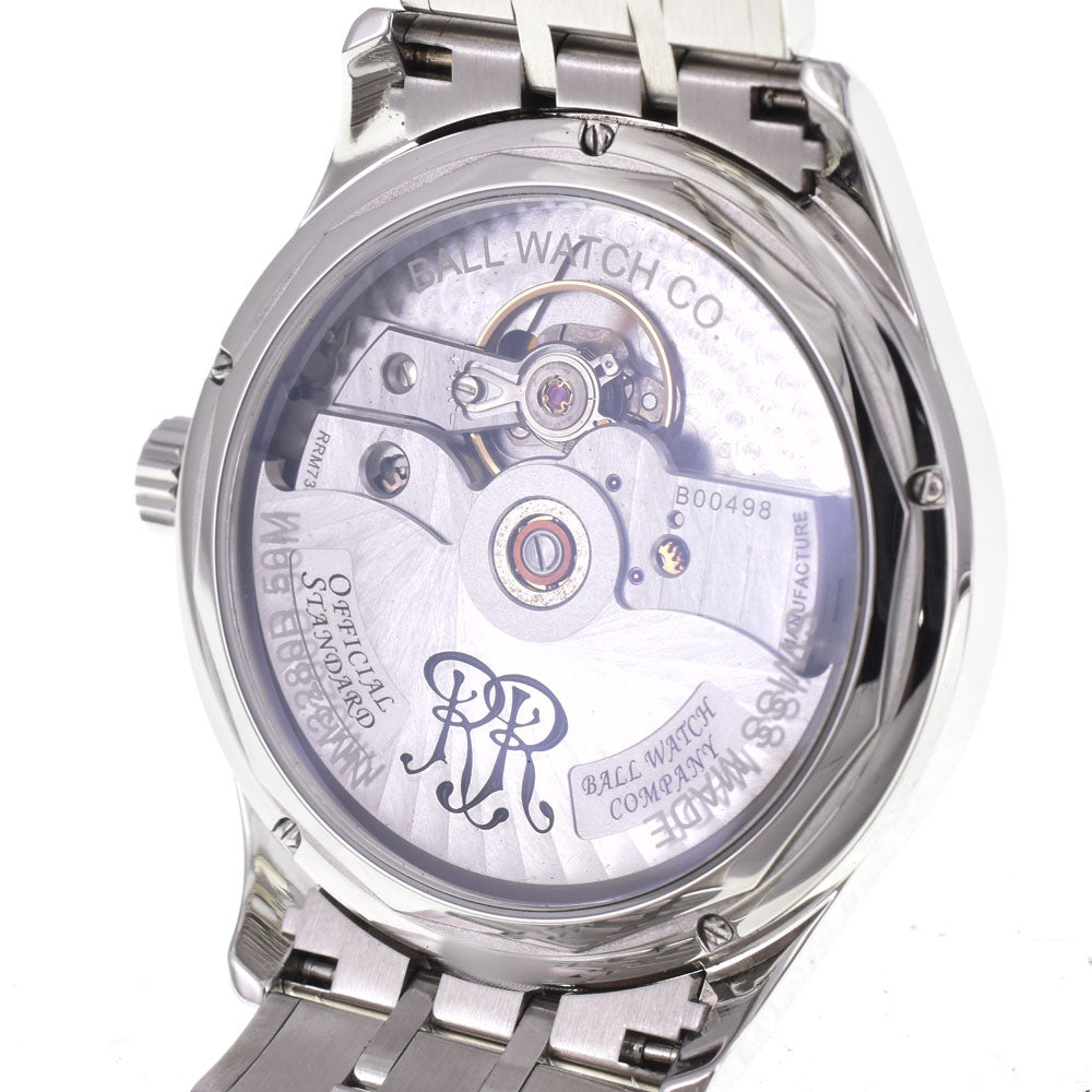 with paper BALLWATCH Trainmaster Manufacture 80 NM3280D-S1CJ-BK Date black Dial Automatic Men's
 Watch E#144625