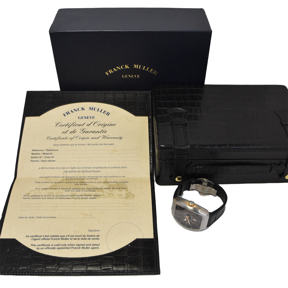 with paper FRANCK MULLER Vanguard V45SCDT black Dial Automatic Men's
 Watch D#144628