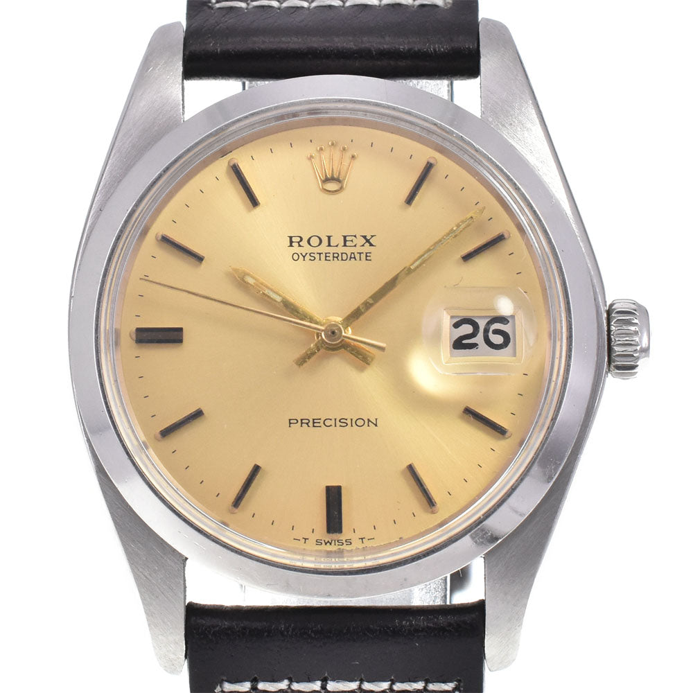 ROLEX Oyster Date Precision 6694 vintage Cal.1210 gold Dial Hand Winding Men's
 Watch I#144629
