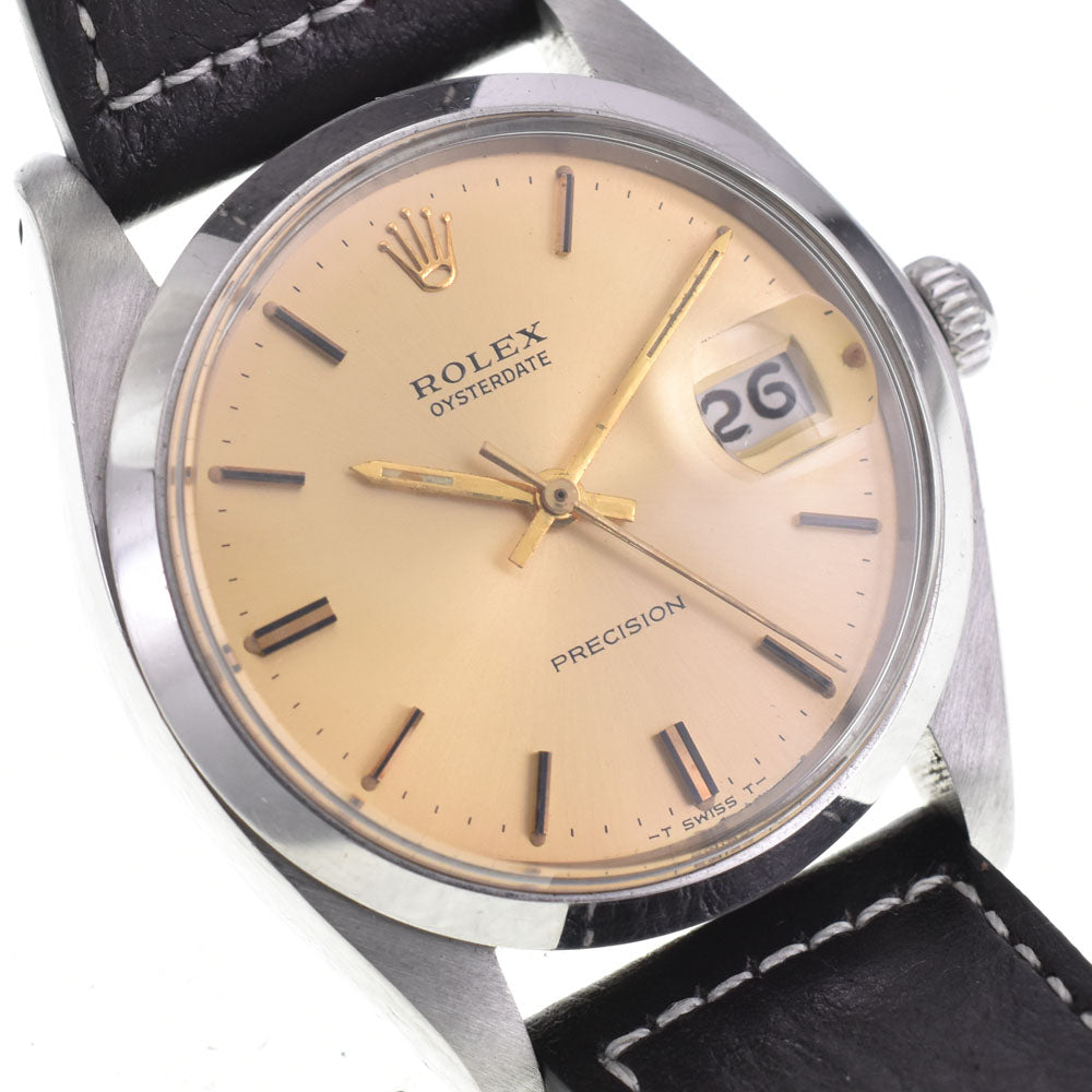 ROLEX Oyster Date Precision 6694 vintage Cal.1210 gold Dial Hand Winding Men's
 Watch I#144629