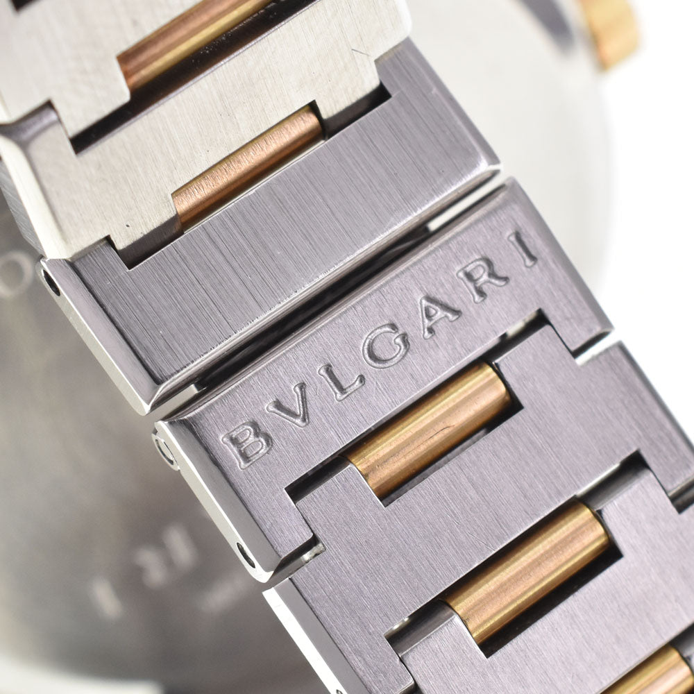 BVLGARI Bulgari Bulgari BB38SG K18YG/Stainless Steel black Dial Automatic Men's
 Watch I#144632