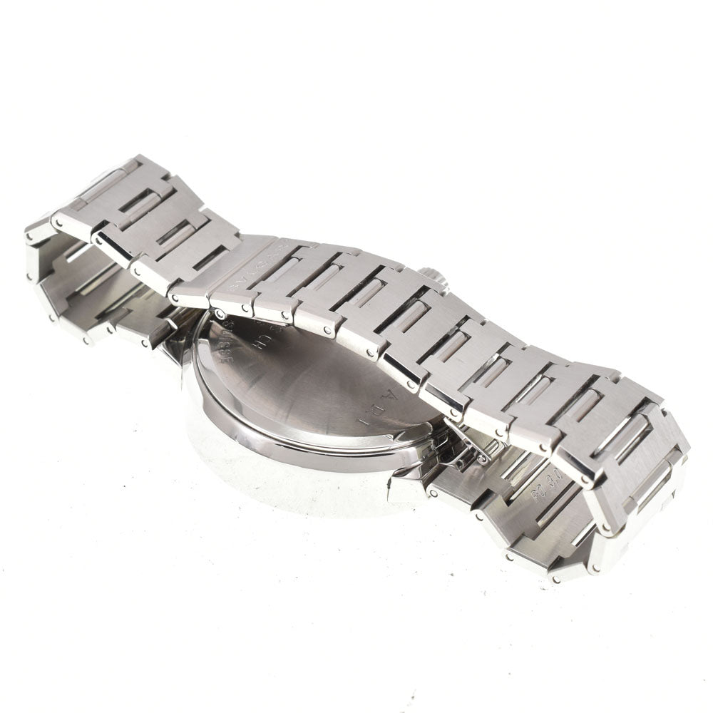 with paper BVLGARI Bvlgari Bvlgari BB38SSCH Chronograph Date Black / Silver Dial Automatic Men's
 Watch E#144633