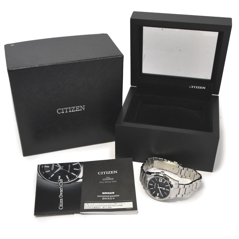 with paper CITIZEN Eco Drive AQ4080-52E Date black Dial Solar Men's
 Watch D#144634
