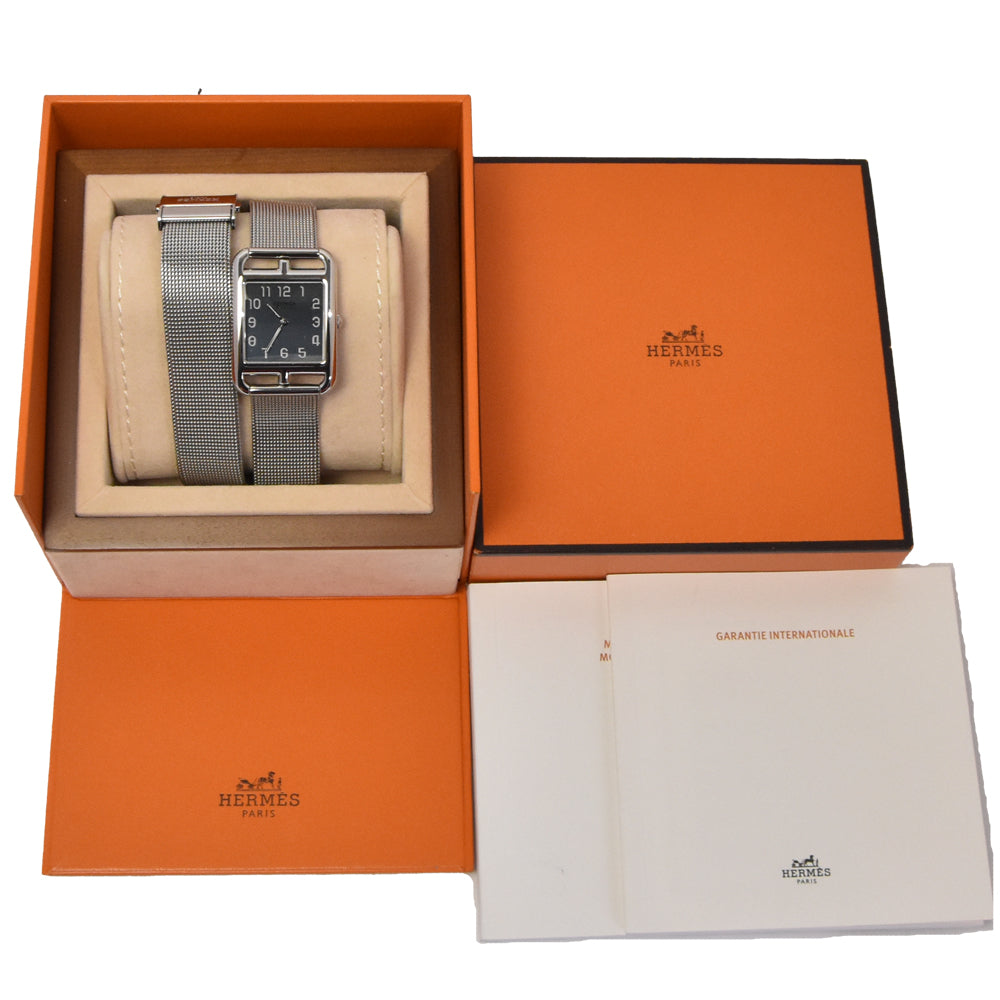 with paper HERMES Cape Cod CC2.710 Silver Dial Quartz Men's
 Watch E#144636