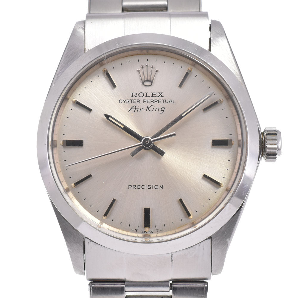ROLEX Oyster Perpetual Air King 5500 vintage Cal.1530 Silver Dial Automatic Men's
 Watch G#144645