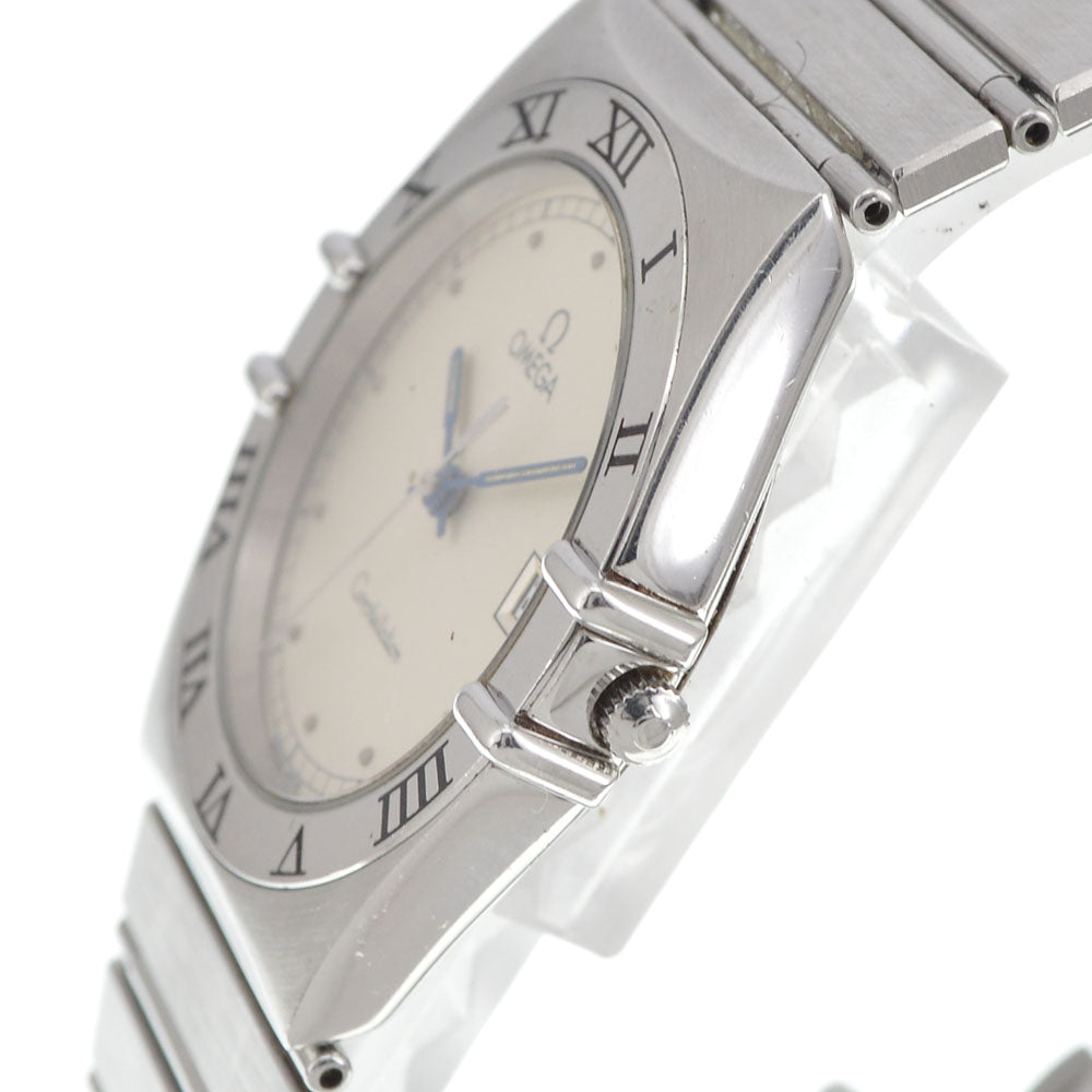 OMEGA Constellation date flat bezel Silver Dial Quartz Men's
 Watch J#144666