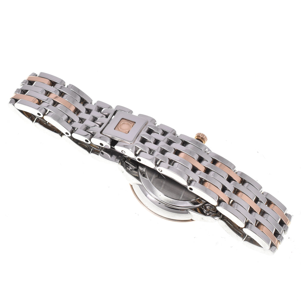 OMEGA De Ville Prestige 424.20.24.60.05.00﻿2 Stainless Steel/K18RG Shell White shell Dial Quartz Ladies
 Watch E#144668