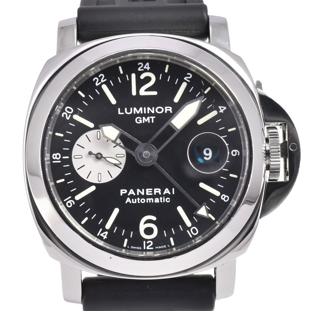 PANERAI Luminor GMT Acciaio PAM00088 Small second date black Dial Automatic Men's
 Watch G#144670