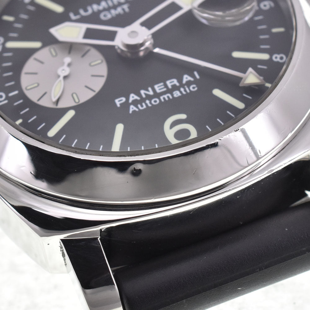 PANERAI Luminor GMT Acciaio PAM00088 Small second date black Dial Automatic Men's
 Watch G#144670