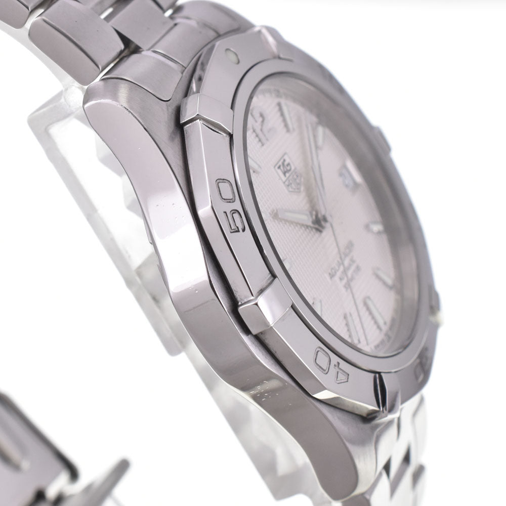 TAG HEUER Aqua racer WAF2111.BA0806 Date Silver Dial Automatic Men's
 Watch J#144693
