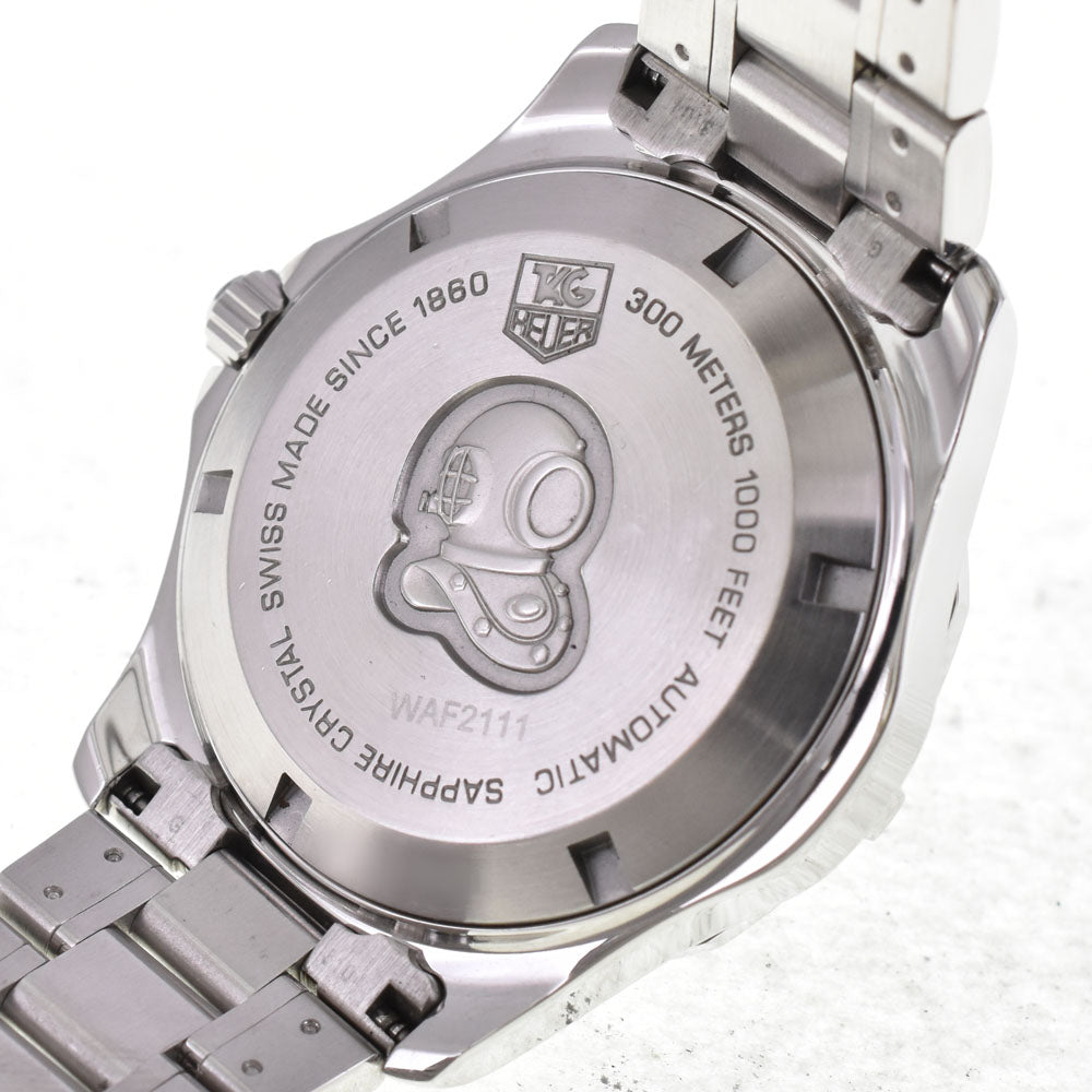 TAG HEUER Aqua racer WAF2111.BA0806 Date Silver Dial Automatic Men's
 Watch J#144693