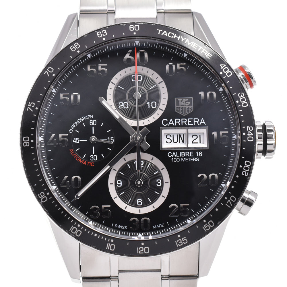 with paper TAG HEUER Carrera CV2A10.BA0796 black Dial Automatic Men's
 Watch J#144697