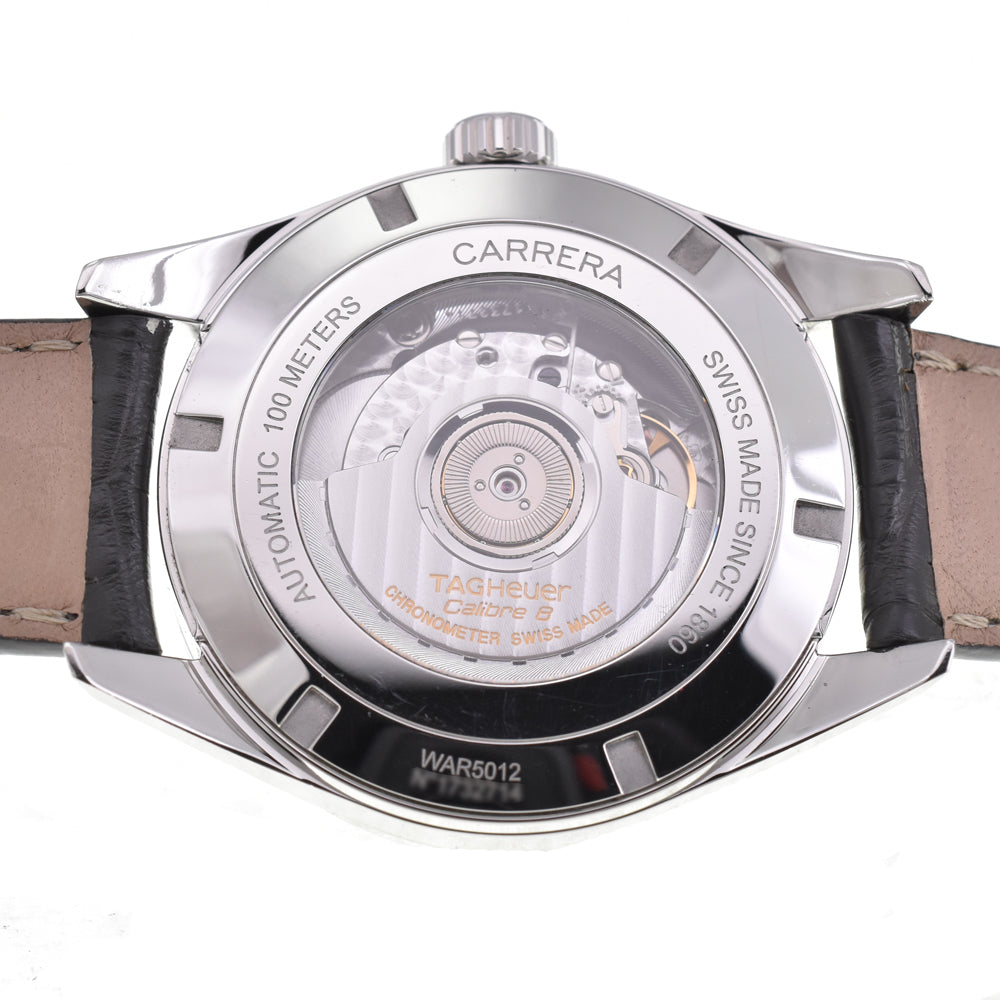with paper TAG HEUER Carrera Grand Date WAR5012.FC6326 GMT caliber 8 gray Dial Automatic Men's
 Watch E#144700
