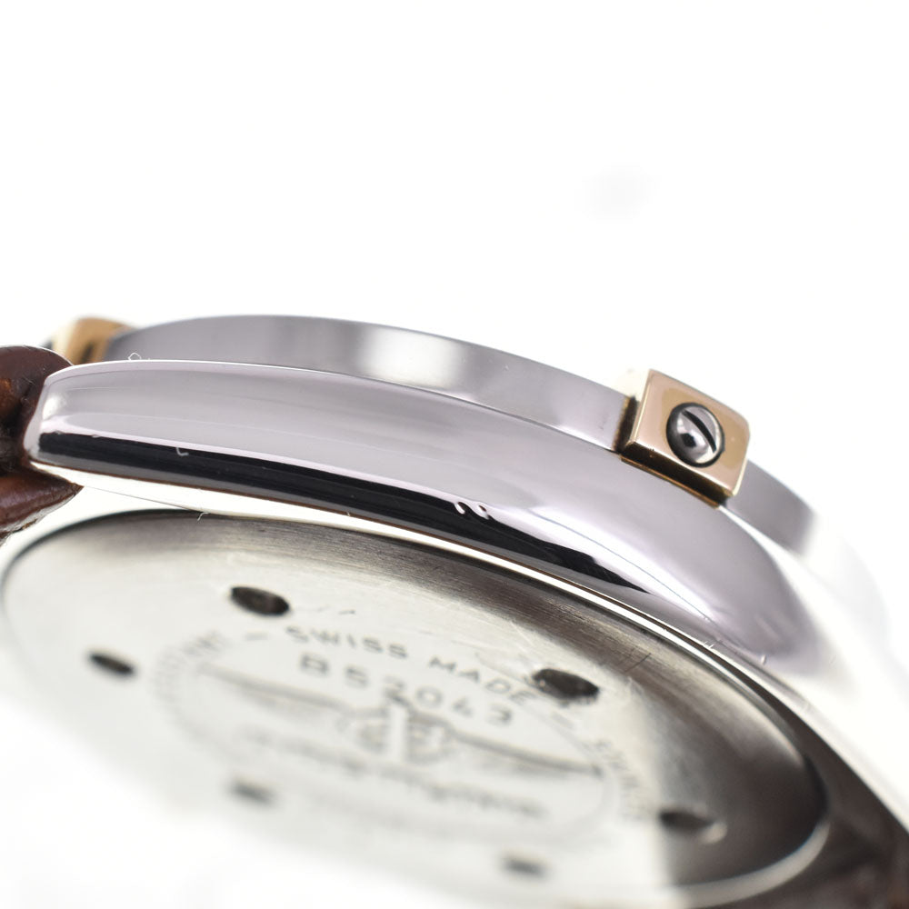 with paper BREITLING Calistino B52043 Rider tab K18YG white Dial Quartz Ladies
 Watch D#144701