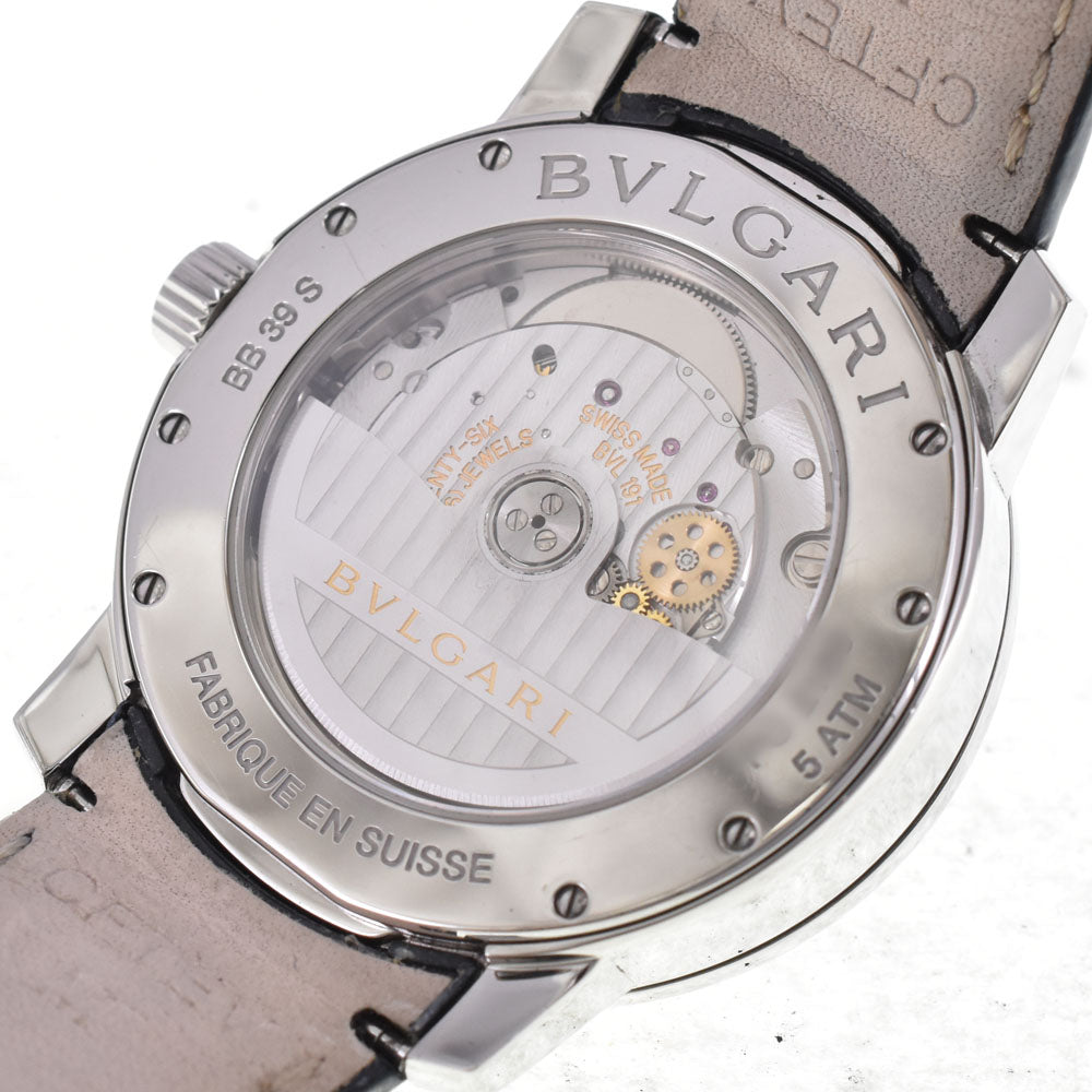 with paper BVLGARI Bvlgari Bvlgari Solo Tempo BB39C6SLD Date Silver Dial Automatic Men's
 Watch E#144710