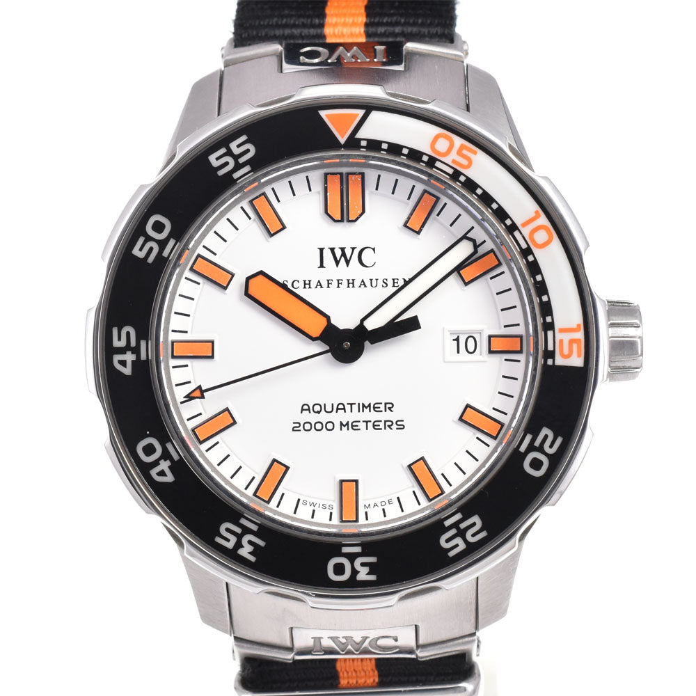 with paper IWC SCHAFFHAUSEN Aquatimer Automatic 2000 IW356807 Date white Dial Automatic Men's
 Watch E#144711