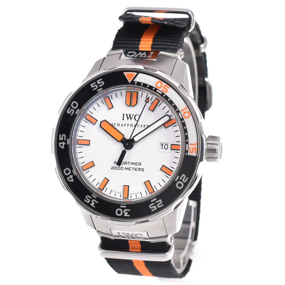 with paper IWC SCHAFFHAUSEN Aquatimer Automatic 2000 IW356807 Date white Dial Automatic Men's
 Watch E#144711