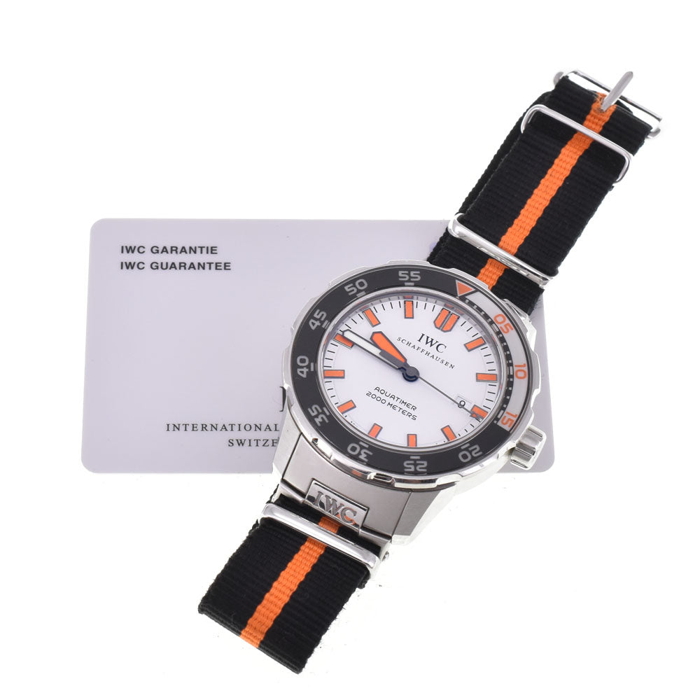 with paper IWC SCHAFFHAUSEN Aquatimer Automatic 2000 IW356807 Date white Dial Automatic Men's
 Watch E#144711
