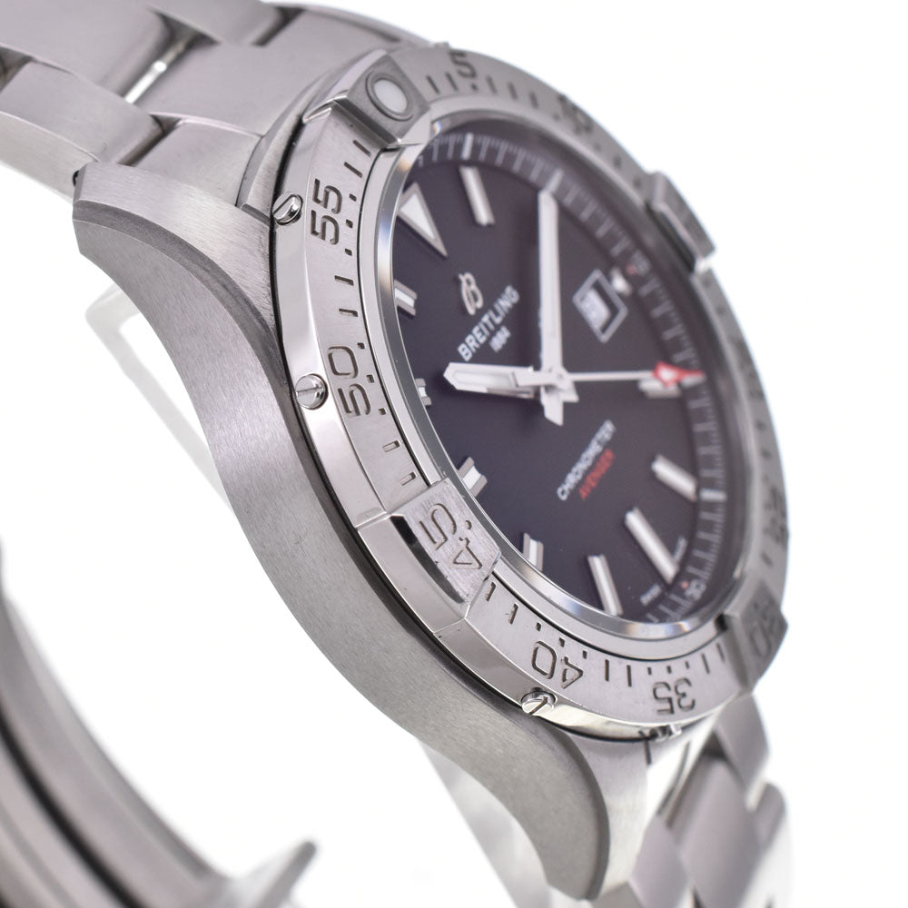 with paper BREITLING Avenger 42 A17328 Date black Dial Automatic Men's
 Watch H#144712
