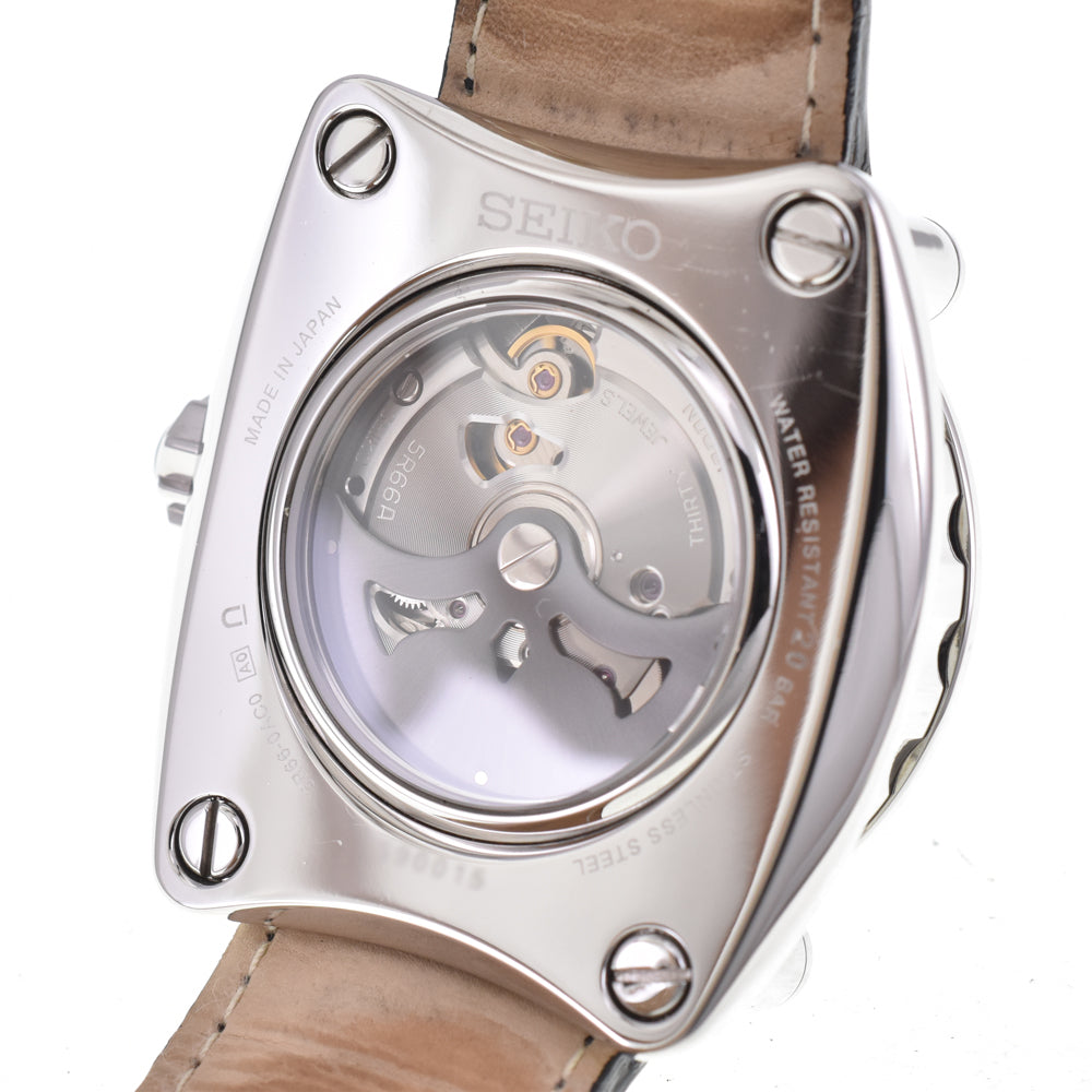 with paper SEIKO Galante SBLA005 GMT Silver Dial Spring drive Men's
 Watch E#144714