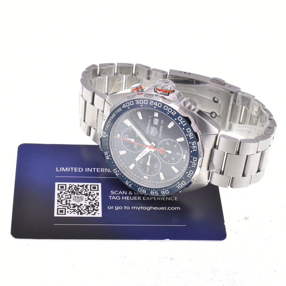 with paper TAG HEUER Formula 1 CAZ201G.BA0876 Caliber 16 Chronograph Date blue Dial Automatic Men's
 Watch D#144715