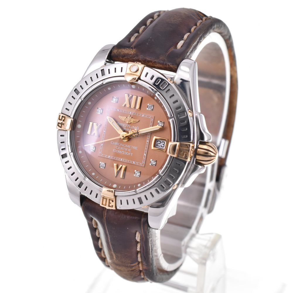 BREITLING Cockpit lady B71356 8P diamond Brown Dial Quartz Ladies