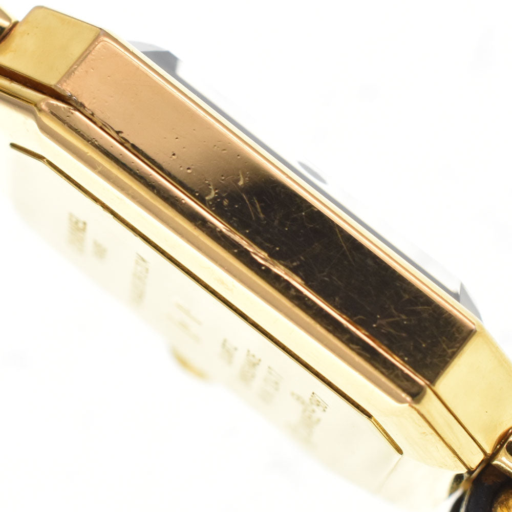 CHANEL Premiere S H0001 Gold Plated / Leather black Dial Quartz Ladies
 Watch G#144725