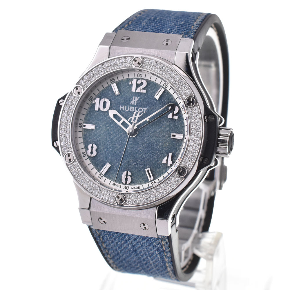 HUBLOT BIGBANG JEANS JAPAN EXCLUSIVE 361.SX.2710.NR.1104.JEANS Diamond Bezel blue Dial Quartz Men's
 Watch G#144731