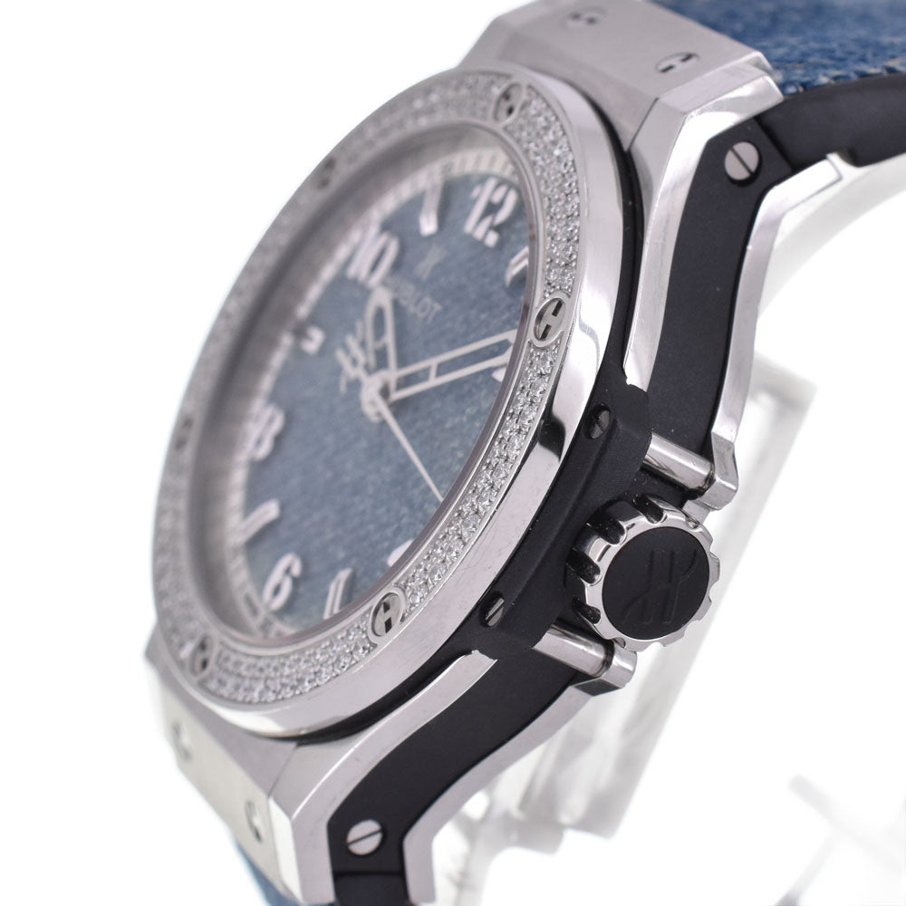 HUBLOT BIGBANG JEANS JAPAN EXCLUSIVE 361.SX.2710.NR.1104.JEANS Diamond Bezel blue Dial Quartz Men's
 Watch G#144731