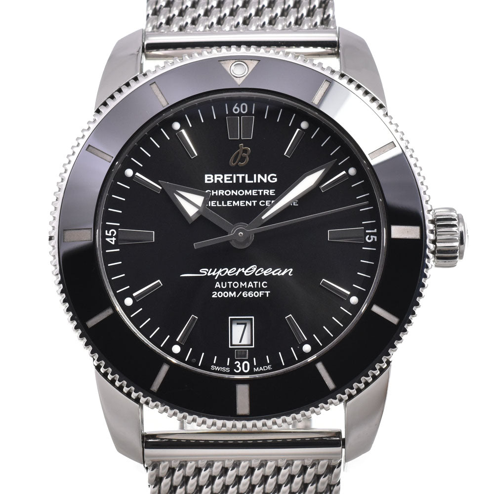 with paper BREITLING Super Ocean Heritage II AB2020 Date black Dial Automatic Men's
 Watch H#144732