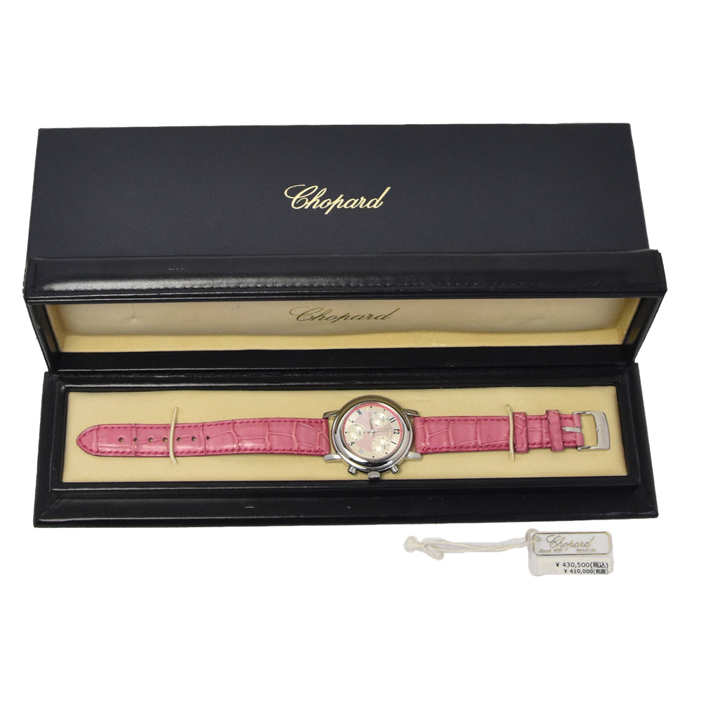 Chopard Mille Miglia 12-8900-11 Chronograph Pink Shell/Silver Dial Quartz Ladies
 Watch H#144734