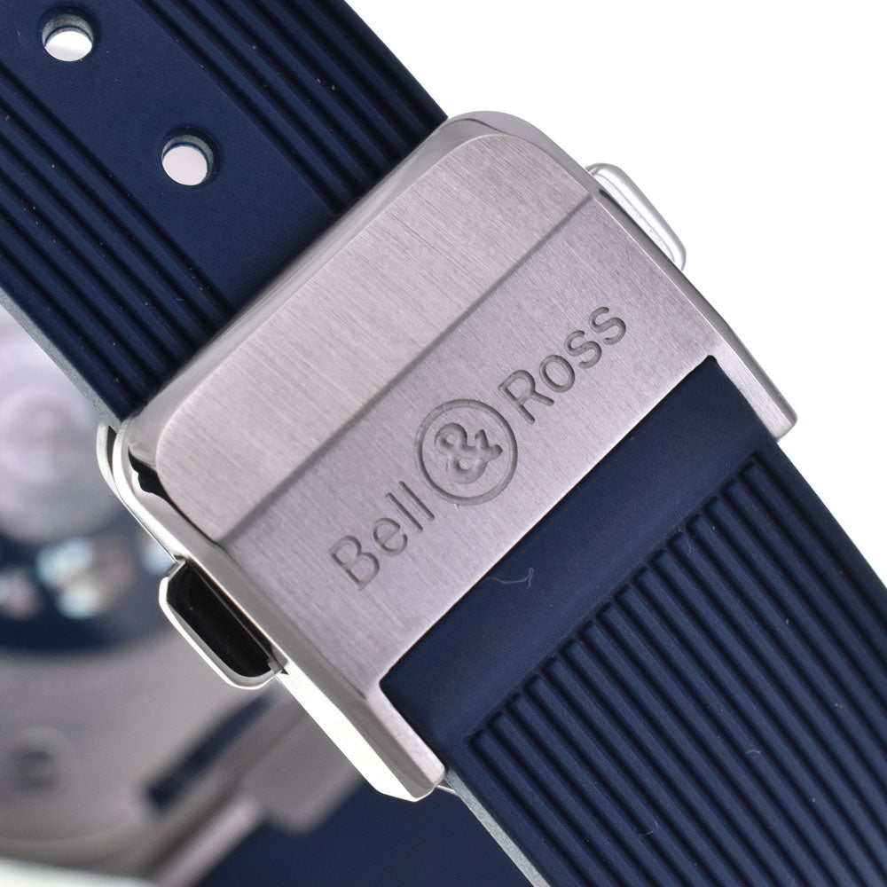 with paper Bell＆Ross BR05 BR05A-BLU-SKST/SST Stainless Steel / Rubber blue Dial Automatic Men's
 Watch H#144735