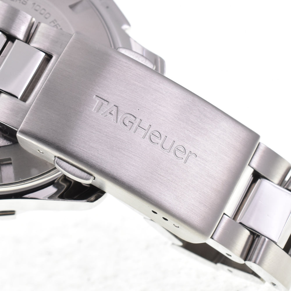 TAG HEUER Aqua racer CAF2014.BA0815 Diamond Bezel Chronograph Day Date black Dial Automatic Men's
 Watch G#144741