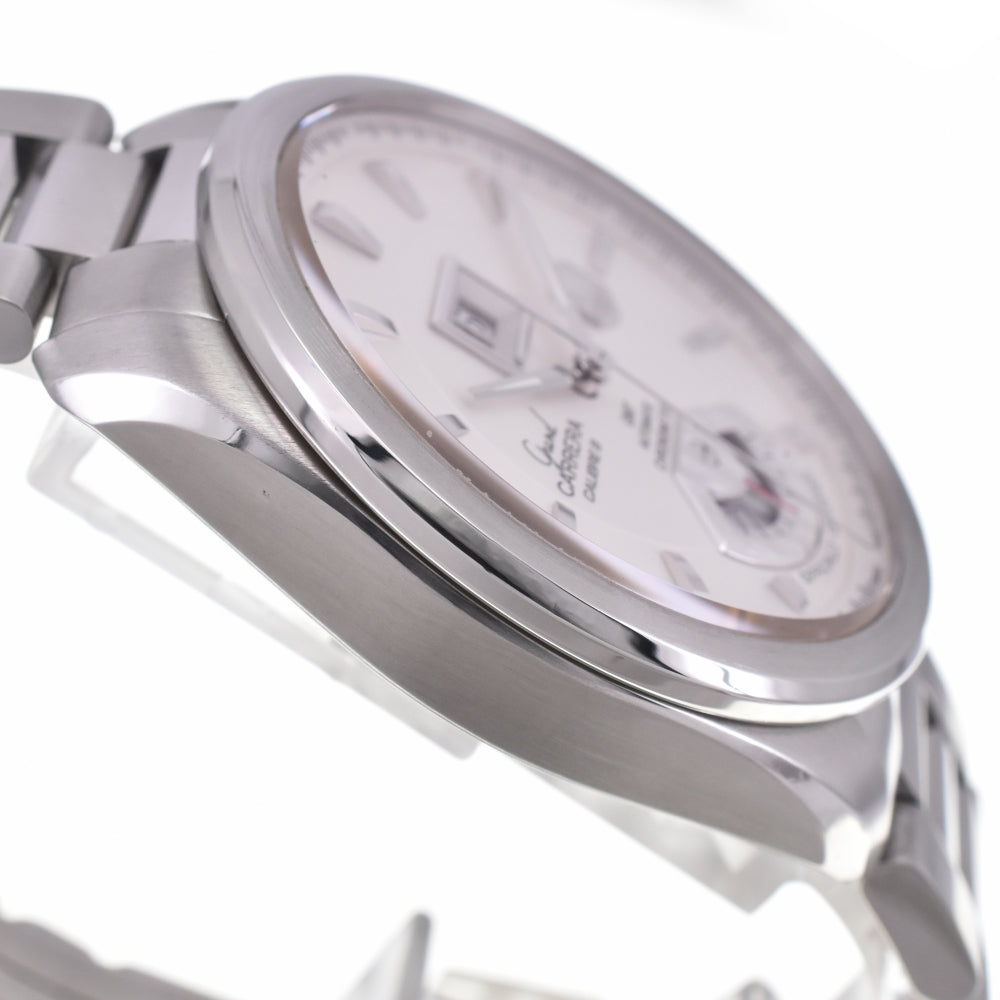 with paper TAG HEUER Grand Carrera WAV5112.BA0901 GMT Big Date Silver Dial Automatic Men's
 Watch G#144742