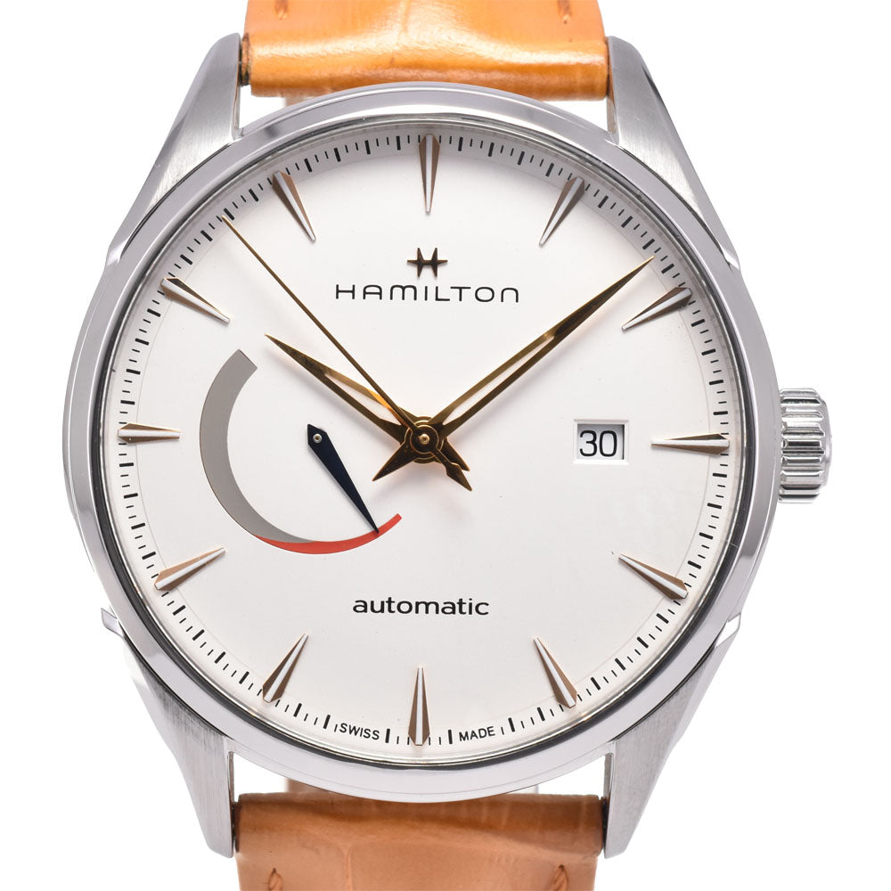 HAMILTON jazzmaster power reserve H326350 see-through back Silver Dial Automatic Men's
 Watch E#144748