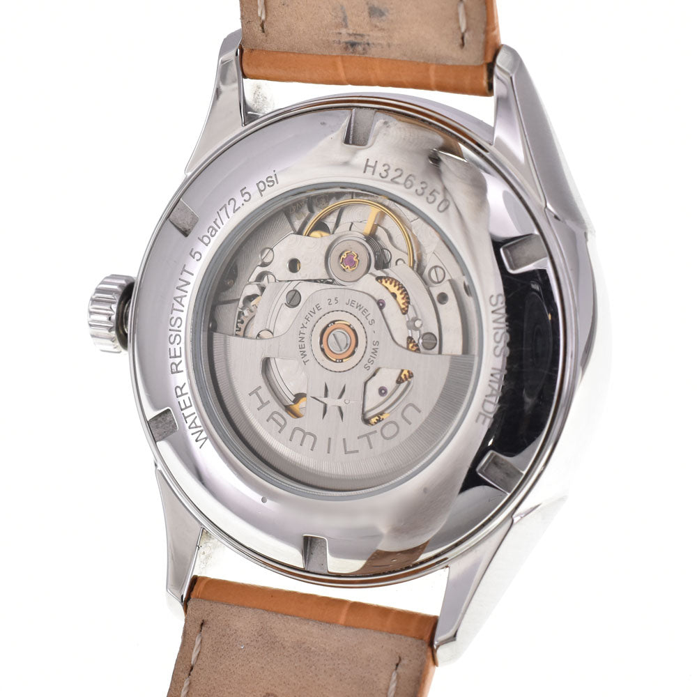 HAMILTON jazzmaster power reserve H326350 see-through back Silver Dial Automatic Men's
 Watch E#144748