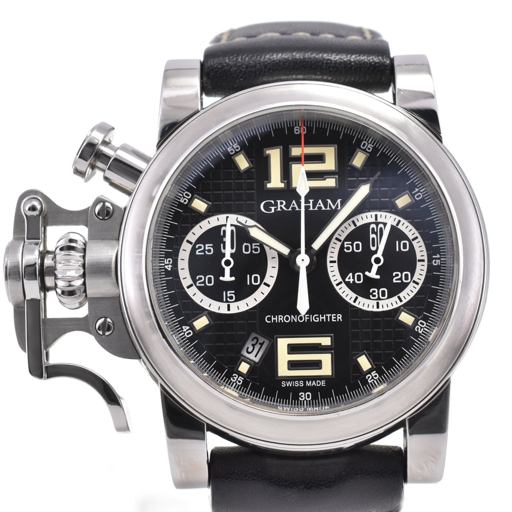 GRAHAM Chrono Fighter RAC 2CRBS.B03A Chronograph Date black Dial Automatic Men's
 Watch E#144760