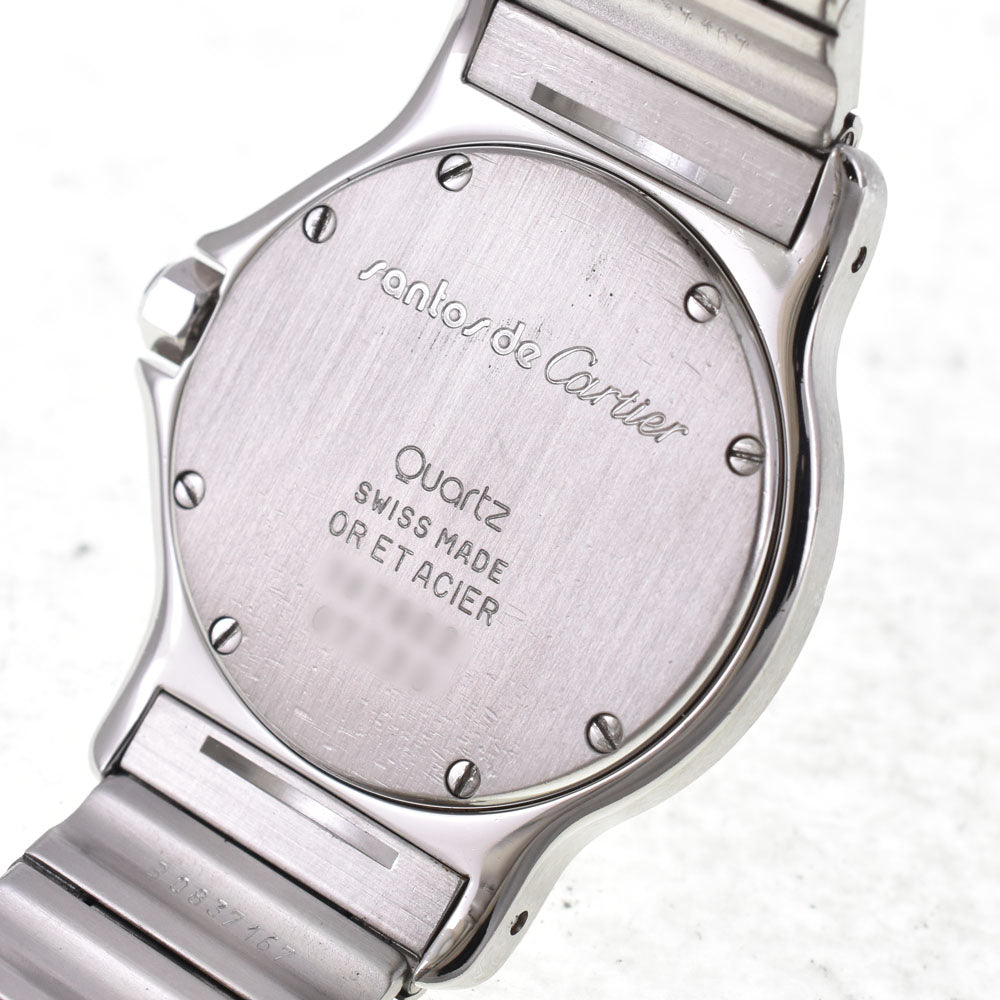 CARTIER Santos Octagon LM K18YG/Stainless Steel Ivory Dial Quartz Unisex
 Watch I#144762