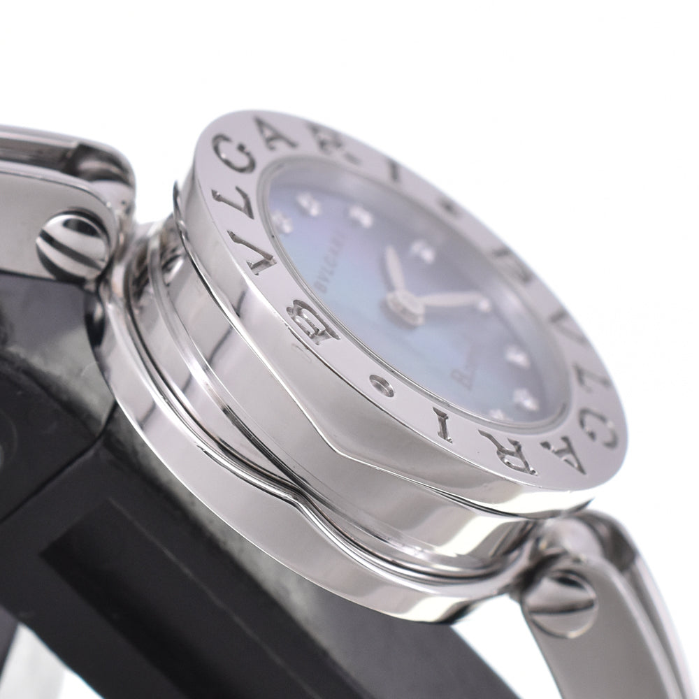 BVLGARI B.zero1 BZ22S 12P diamond Blue shell Dial Quartz Ladies
 Watch H#144766