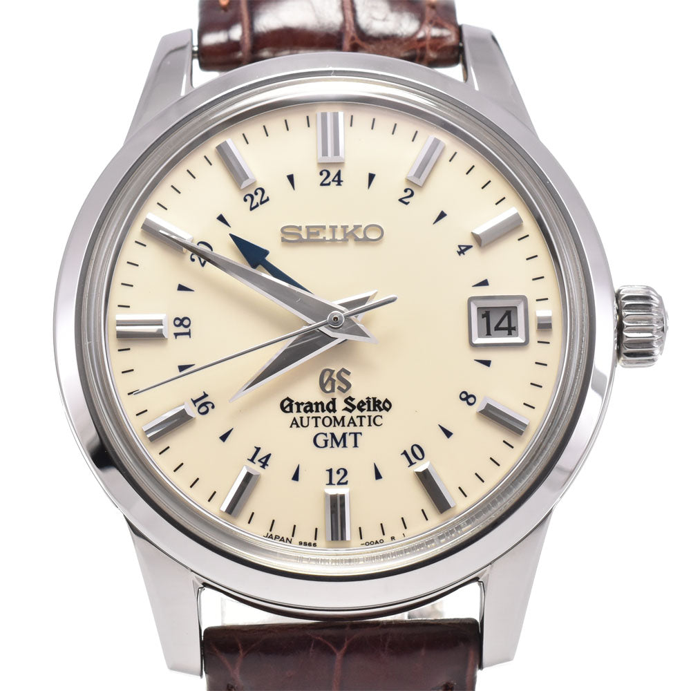 with paper SEIKO Grand Seiko SBGM021/9S66-00A0 9S Mechanical GMT Ivory Dial Automatic Men's
 Watch D#144768