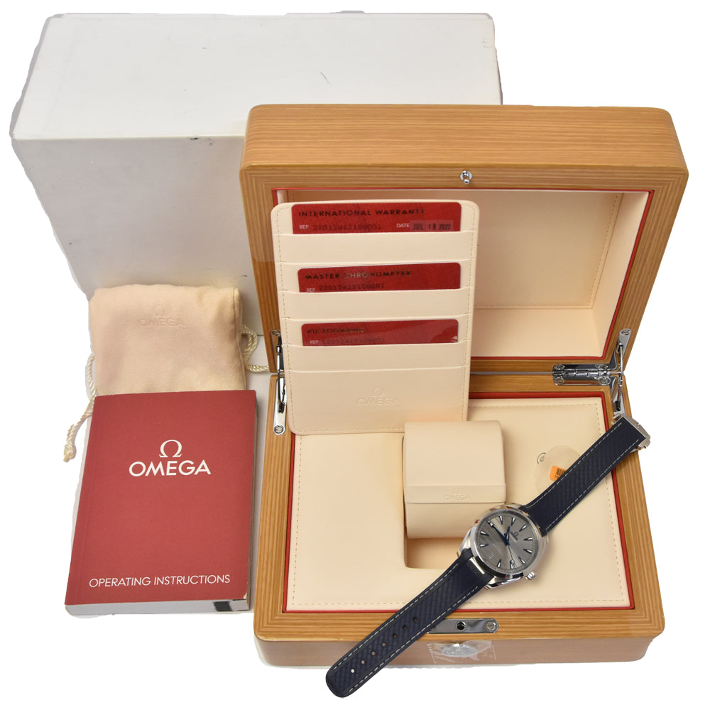 with paper OMEGA Seamaster Aqua Terra 220.12.41.21.06.001 Master chronometer gray Dial Automatic Men's
 Watch E#144770